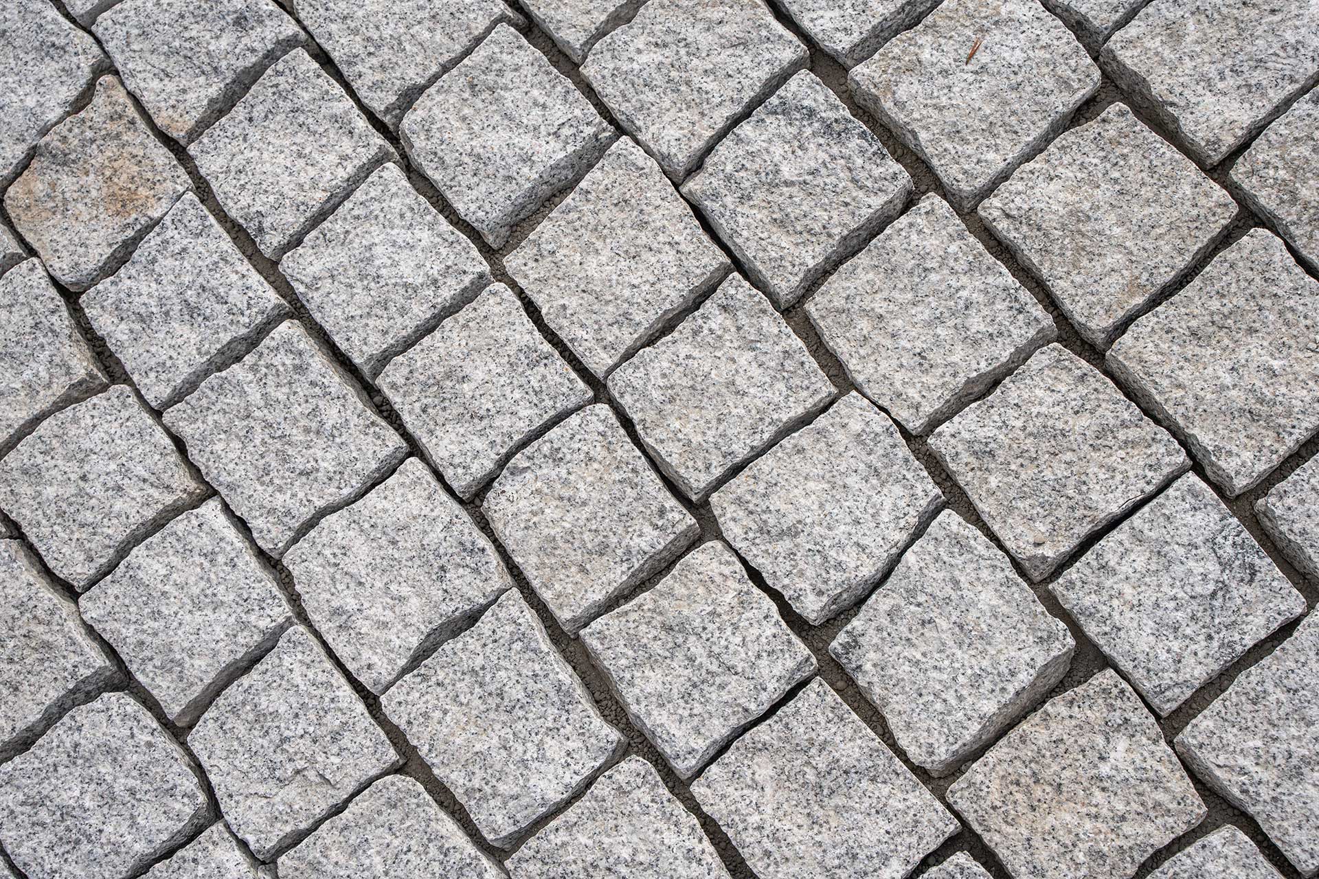 Granite, cobblestones.