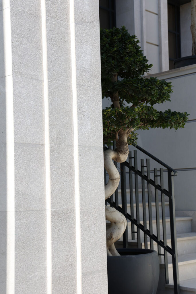 Detalle fachada, Villa Costa d'en Blanes
