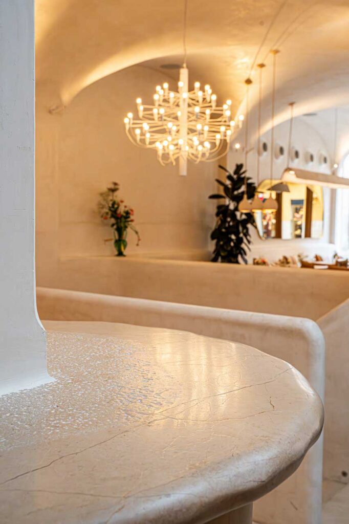 Detalle encimera · Restaurante Palma